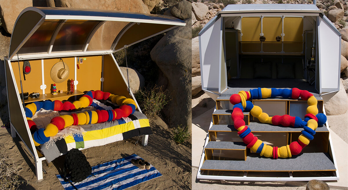 Installed at Andrea Zittel's AZ-West Wagon Station Encampment